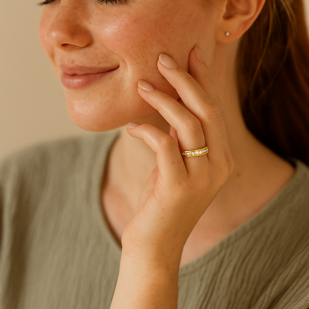 Regal Princess-Cut Eternity Band