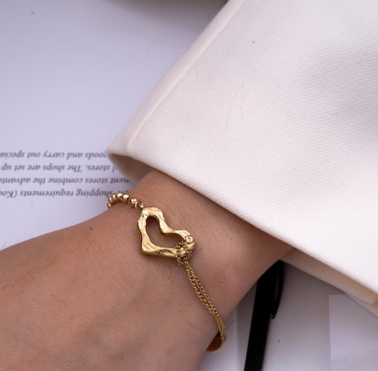 Chunky Heart Bracelet