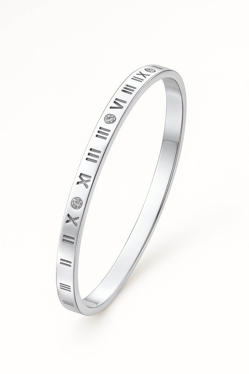Roman Numeral Classic Cuff Bracelet