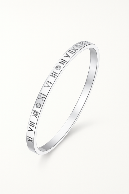 Roman Numeral Classic Cuff Bracelet