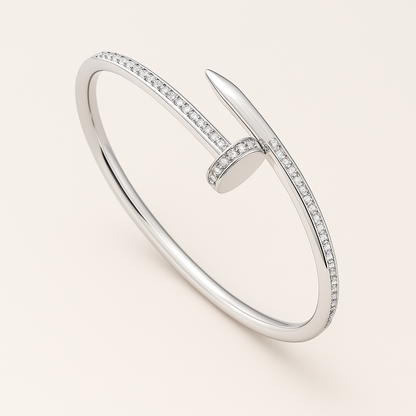 Nail-Inspired Crystal Cuff