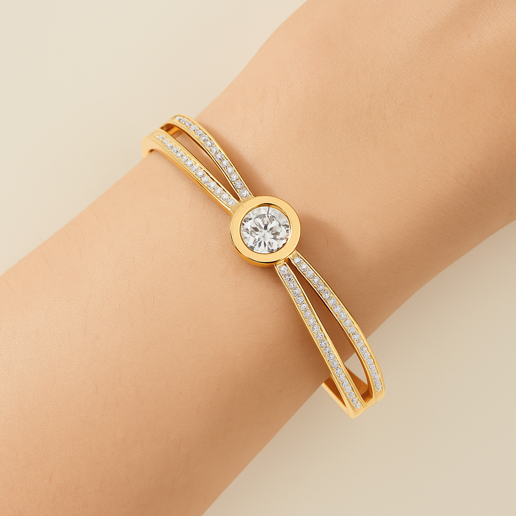Regal Radiance  &  Solitaire Centrepiece Bracelet