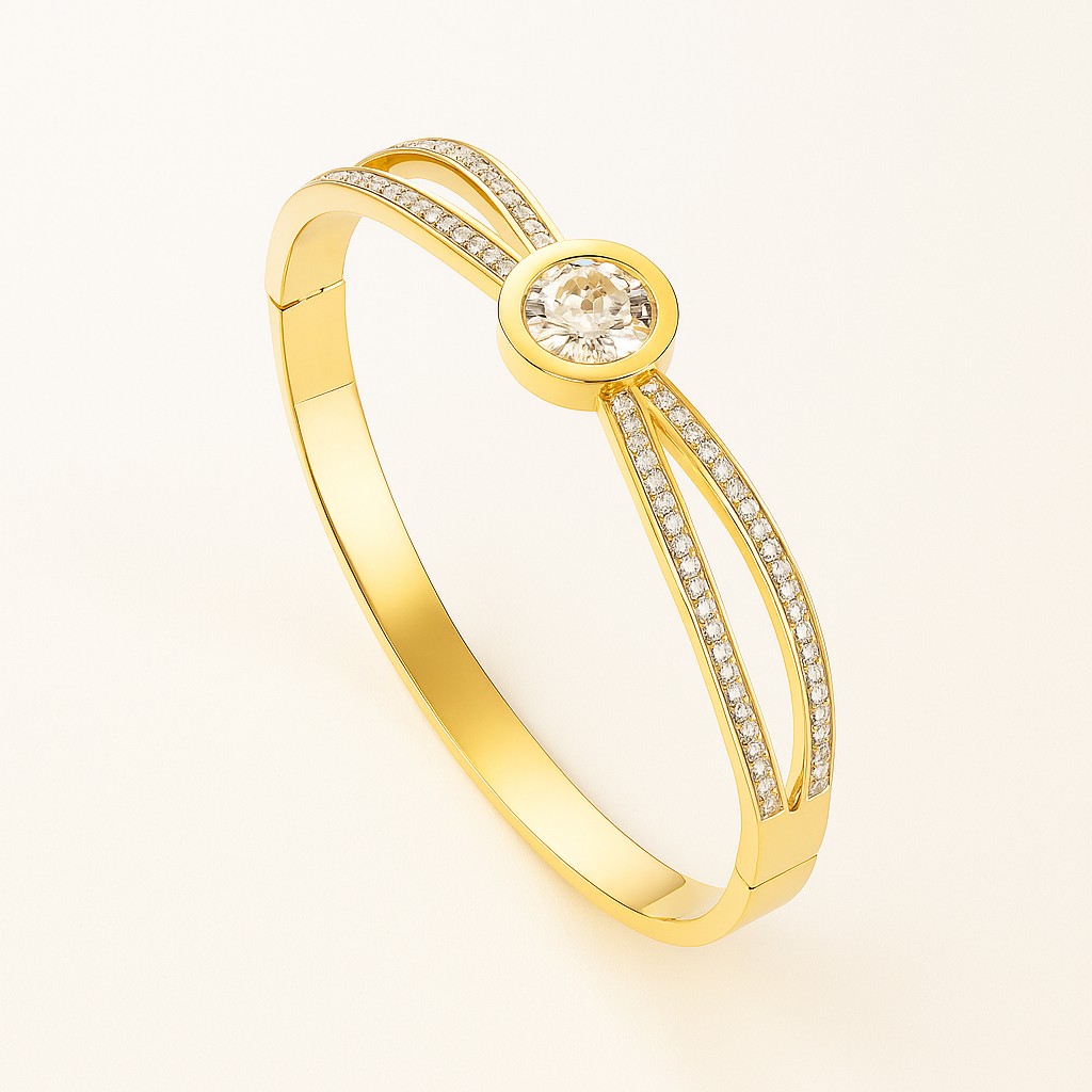 Regal Radiance  &  Solitaire Centrepiece Bracelet