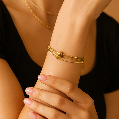 Aura Dual-Layer Beaded Bracelet