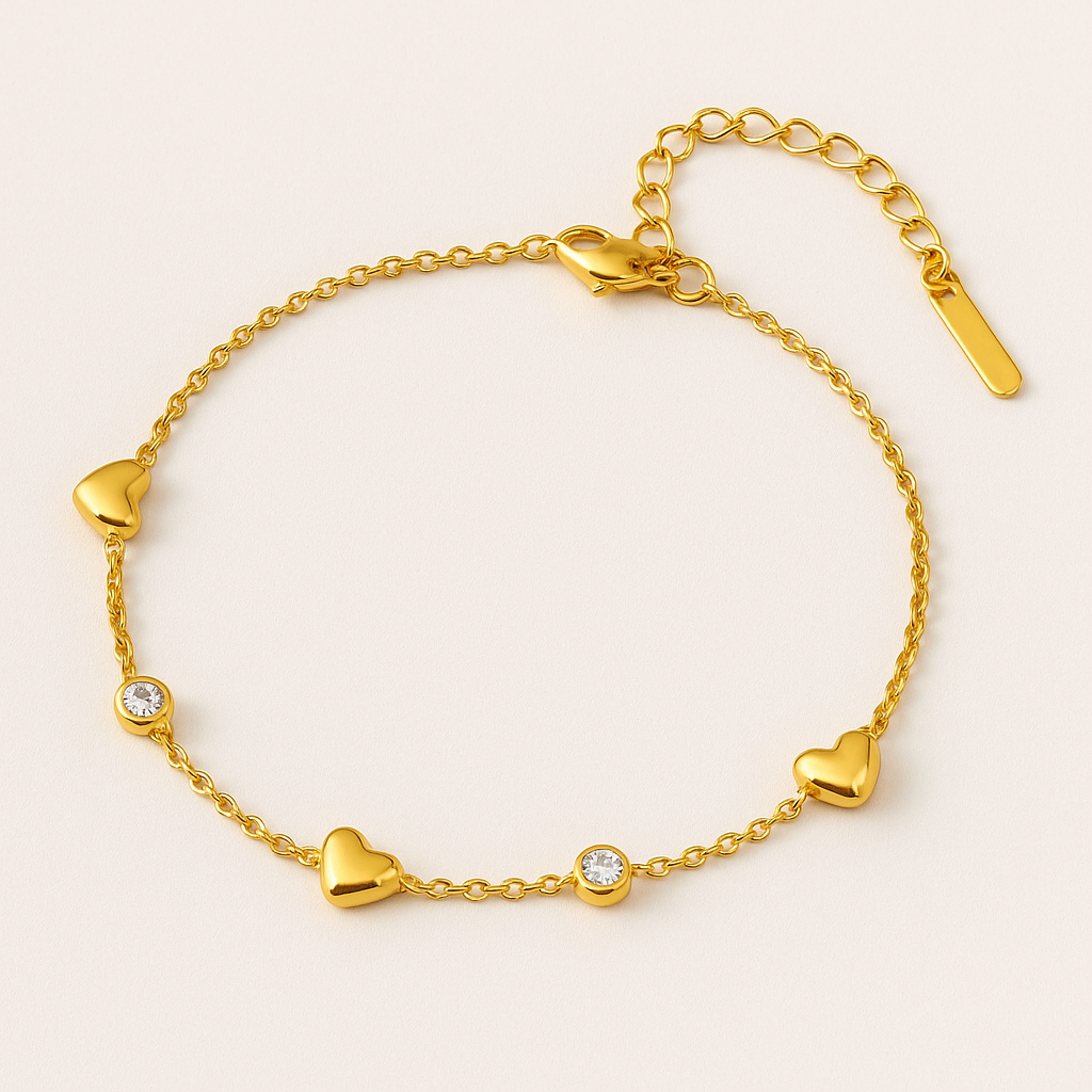 Celeste Heart & Sparkle Bracelet