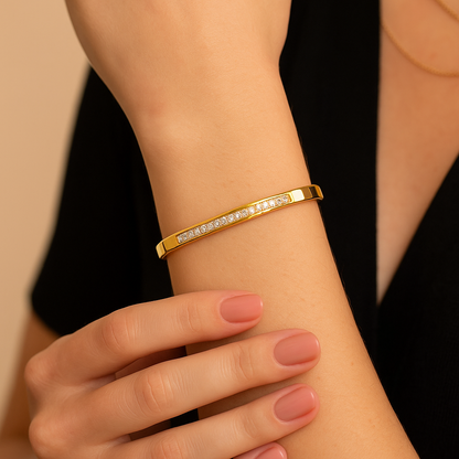 CZ Stones Sparkling Bangle