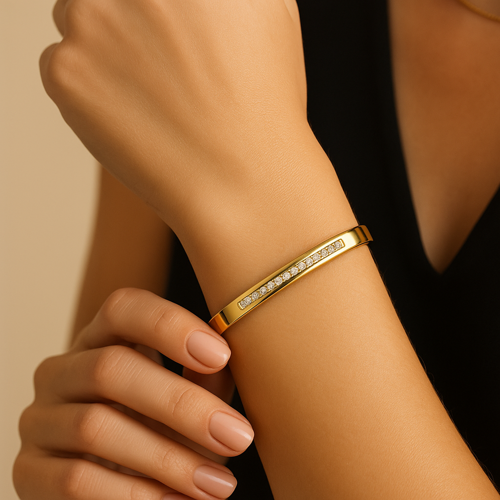 CZ Stones Sparkling Bangle