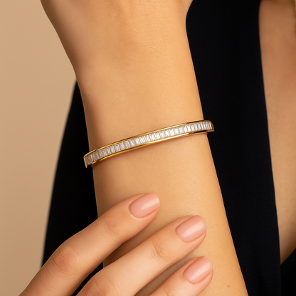 Luxe Line Stone Bangle