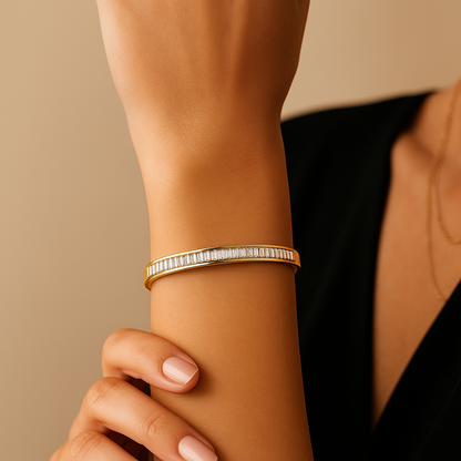 Luxe Line Stone Bangle