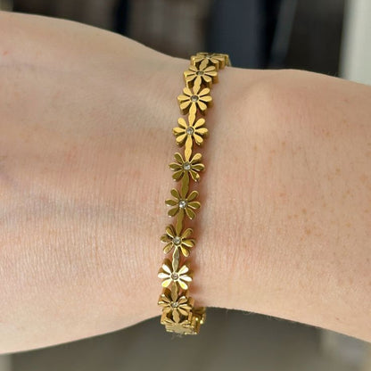 Daisy bloom Gold Bracelet