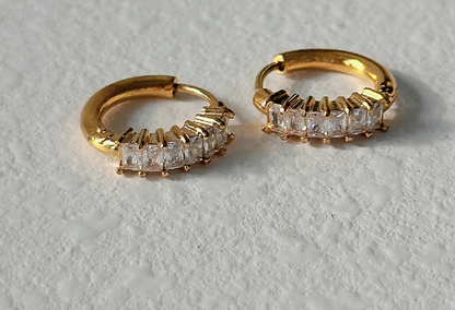 Diamond Hoop Earrings