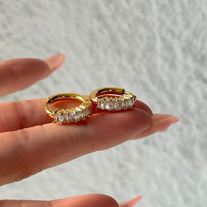 Diamond Hoop Earrings