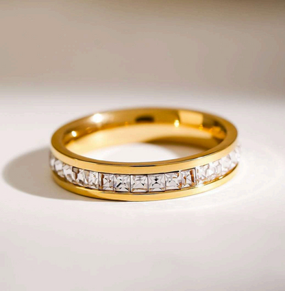 Regal Princess-Cut Eternity Band