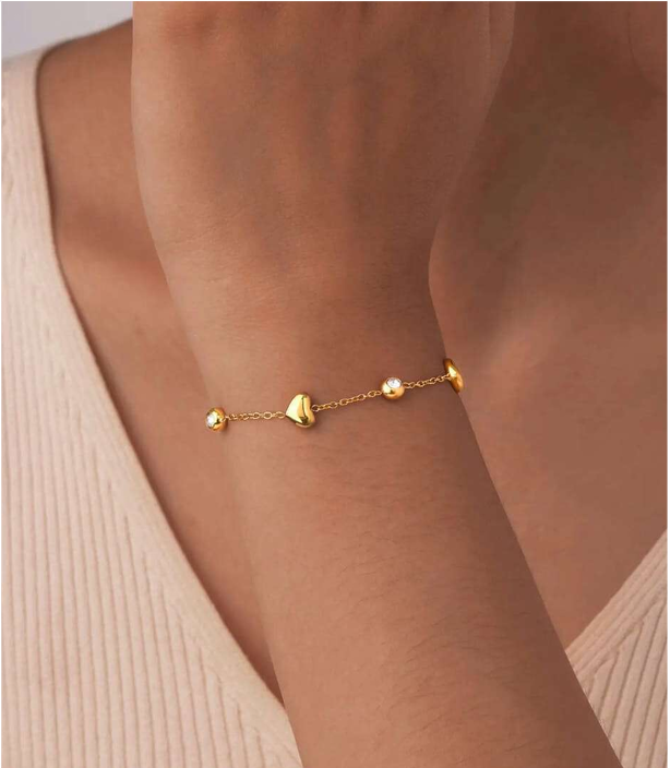Celeste Heart & Sparkle Bracelet